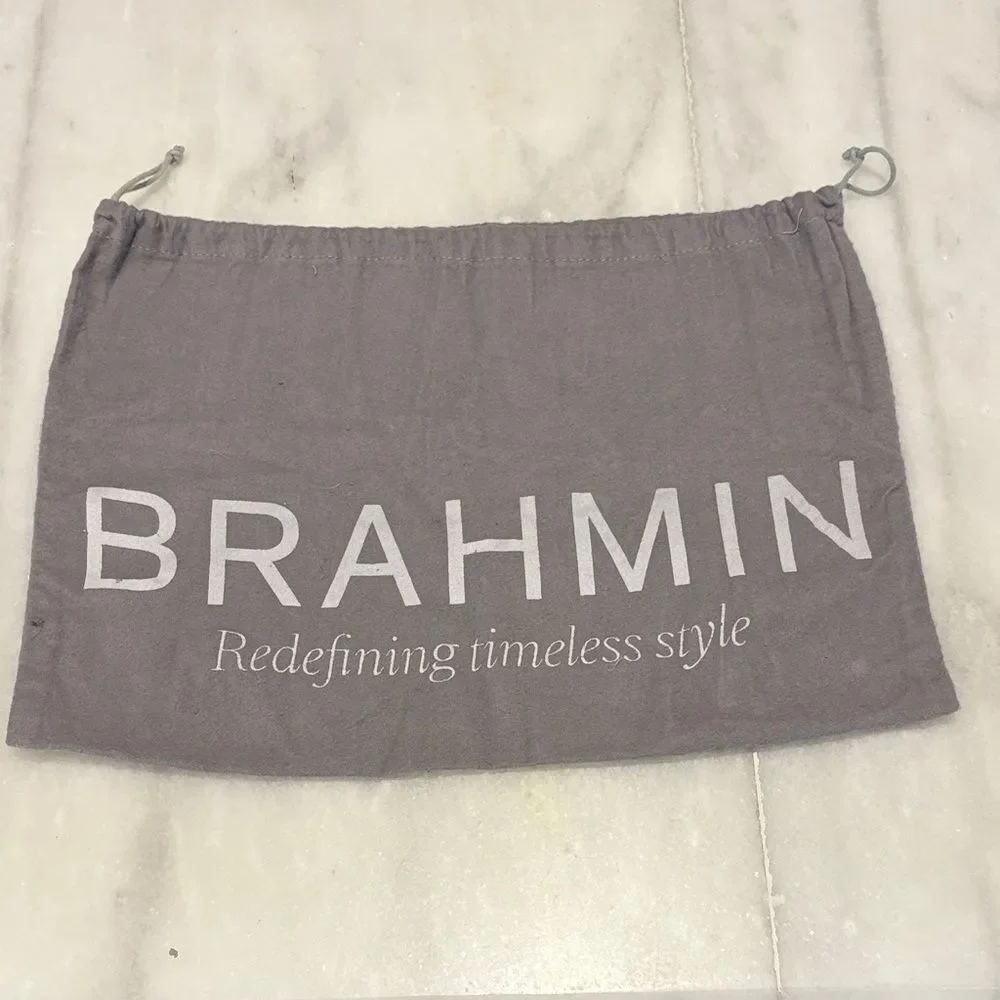 Brahmin Gray Dust Bag with Drawstring